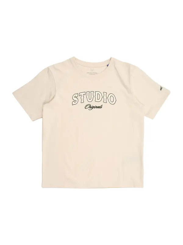 Jack & Jones Junior Jack & Jones Junior Majica 'JORUPSTATE'  chamois / črna