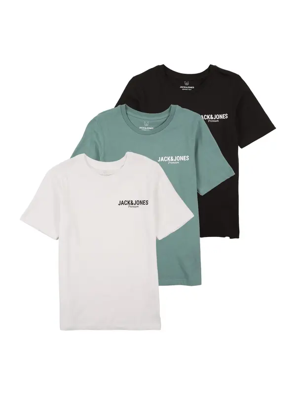 Jack & Jones Junior Jack & Jones Junior Majica 'JPRBLAOscar'  zelena / črna / bela