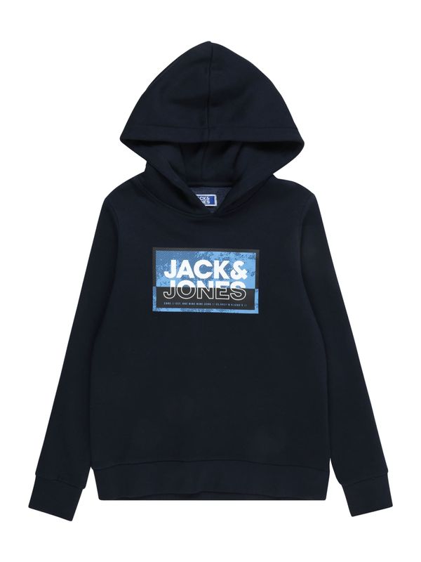 Jack & Jones Junior Jack & Jones Junior Majica 'LOGAN'  mornarska / svetlo modra / off-bela