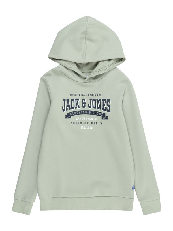 Jack & Jones Junior Jack & Jones Junior Majica  mornarska / pastelno zelena / off-bela