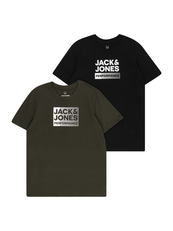 Jack & Jones Junior Jack & Jones Junior Majica  oliva / črna / bela