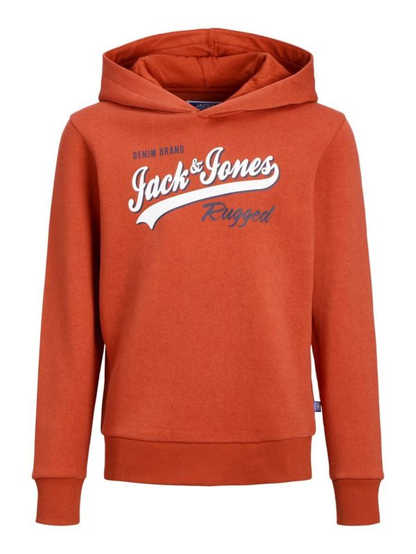 Jack & Jones Junior Jack & Jones Junior Majica  oranžna / rjasto rdeča