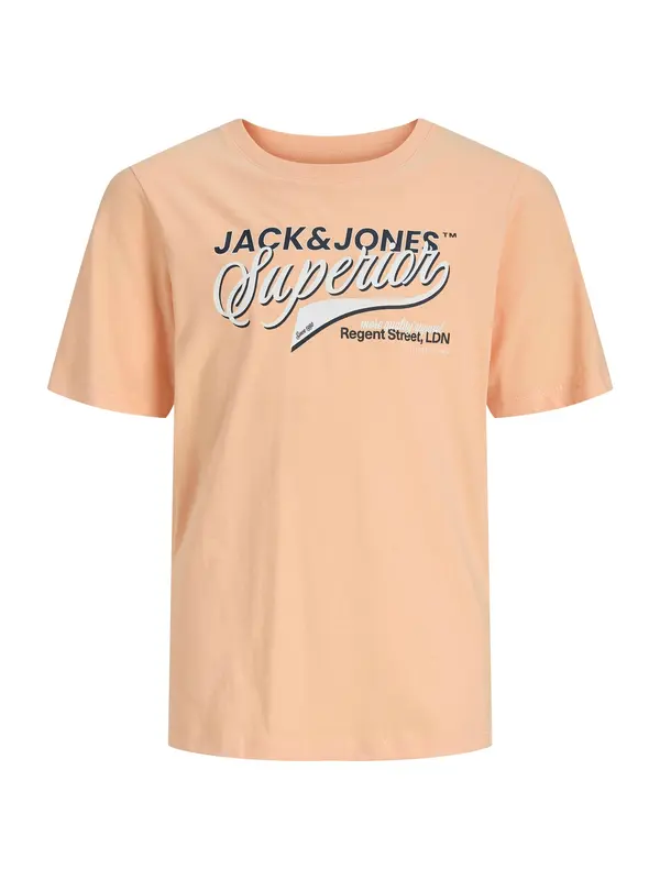 Jack & Jones Junior Jack & Jones Junior Majica  pesek / črna / bela