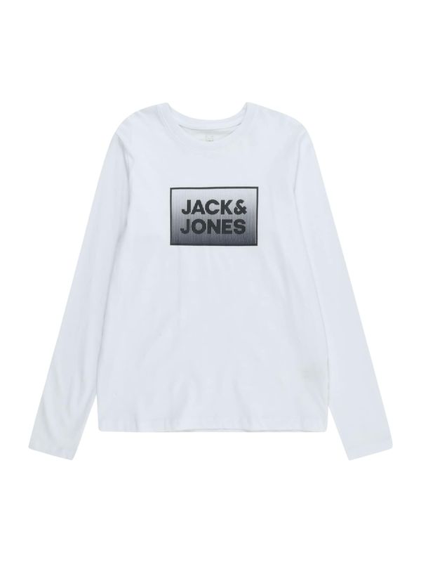 Jack & Jones Junior Jack & Jones Junior Majica 'STEEL'  črna / jajčna lupina