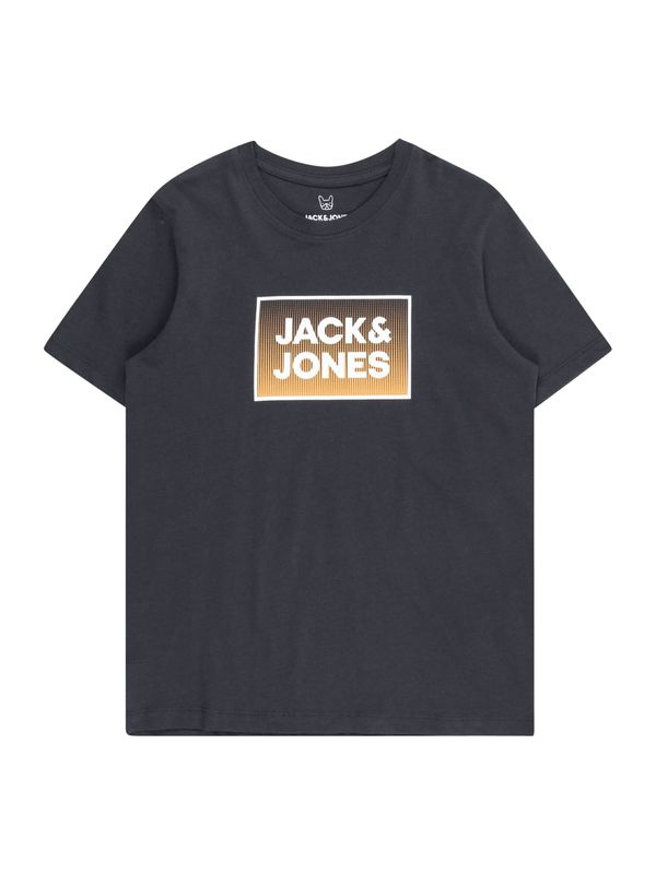 Jack & Jones Junior Jack & Jones Junior Majica 'STEEL'  mornarska / svetlo oranžna / bela