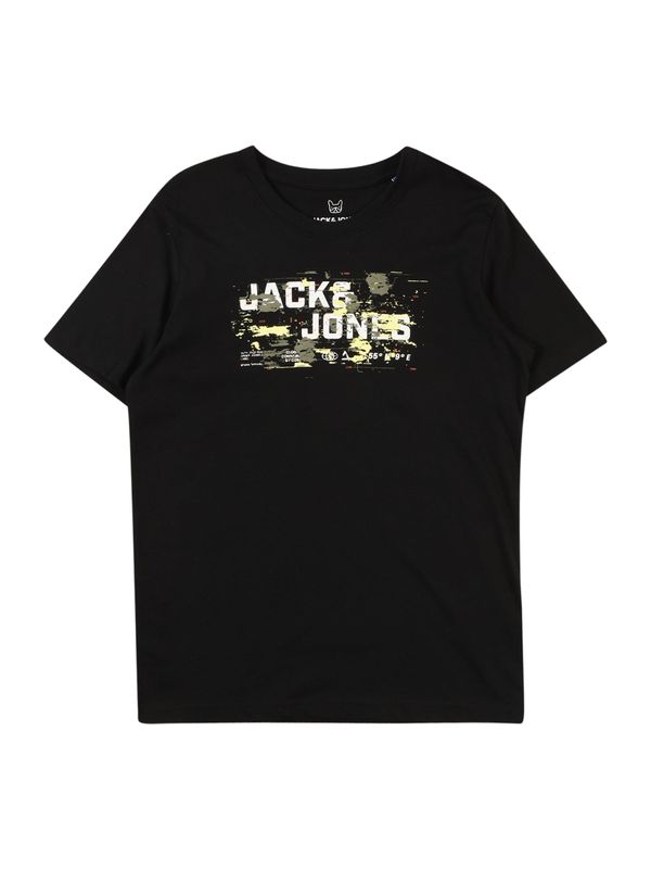 Jack & Jones Junior Jack & Jones Junior Majica  svetlo rumena / kaki / črna / bela