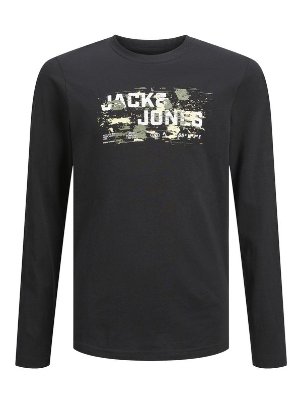 Jack & Jones Junior Jack & Jones Junior Majica  svetlo zelena / črna / bela