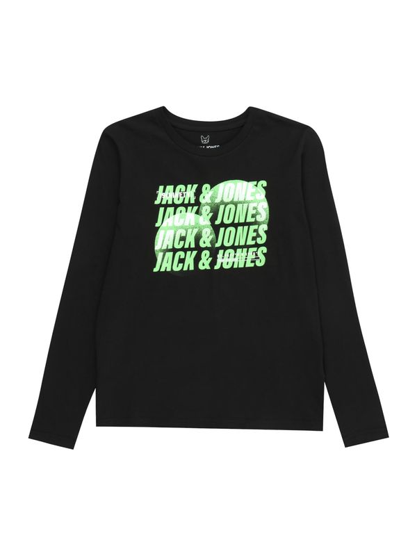 Jack & Jones Junior Jack & Jones Junior Majica  svetlo zelena / črna / bela