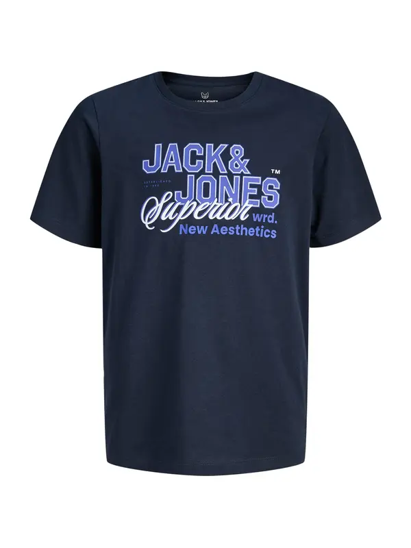 Jack & Jones Junior Jack & Jones Junior Majica  temno modra / svetlo lila / bela