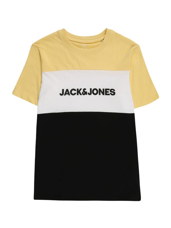 Jack & Jones Junior Jack & Jones Junior Majica  temno modra / svetlo rumena / bela