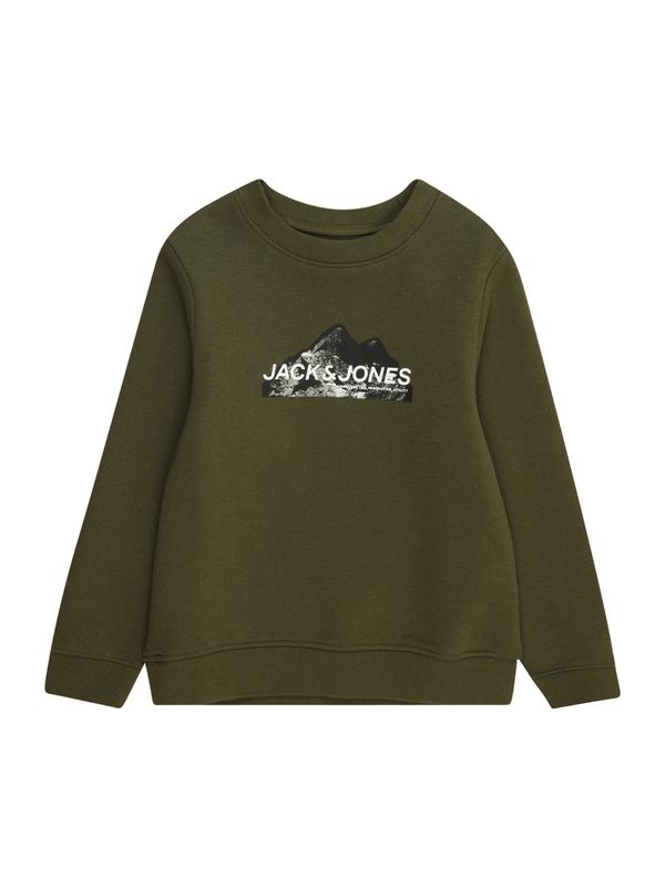 Jack & Jones Junior Jack & Jones Junior Majica  zelena / črna / bela