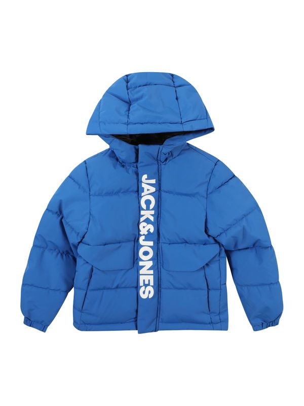 Jack & Jones Junior Jack & Jones Junior Prehodna jakna 'JCOSPEED'  modra / bela