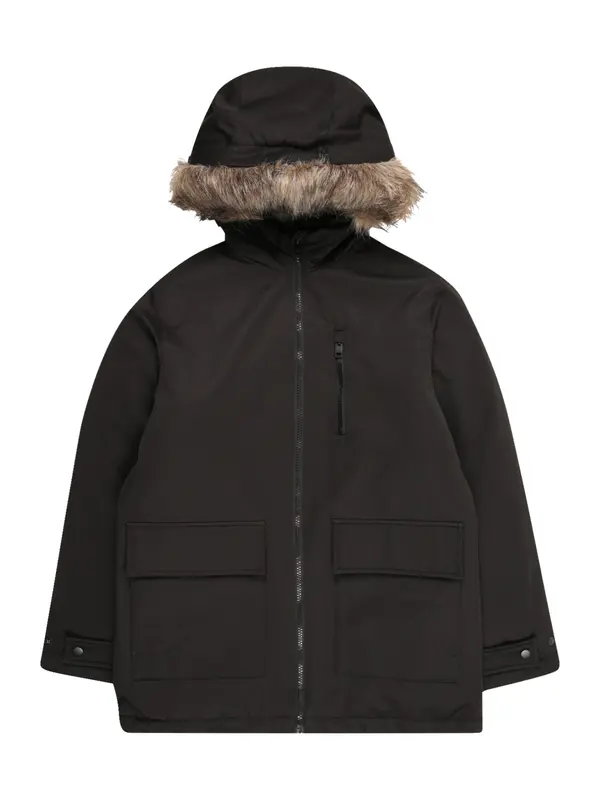 Jack & Jones Junior Jack & Jones Junior Prehodna jakna 'JJCHARLIE'  svetlo rjava / črna