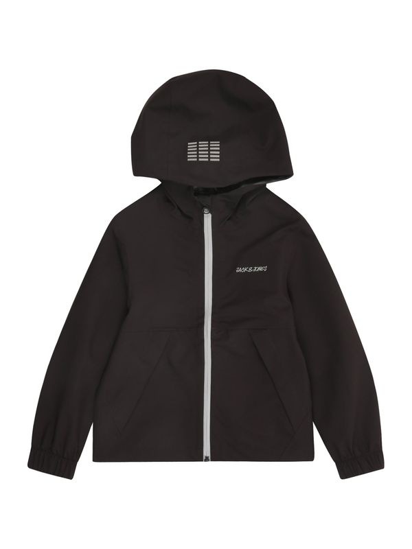 Jack & Jones Junior Jack & Jones Junior Prehodna jakna 'JJNEWDRY RAIN'  siva / črna