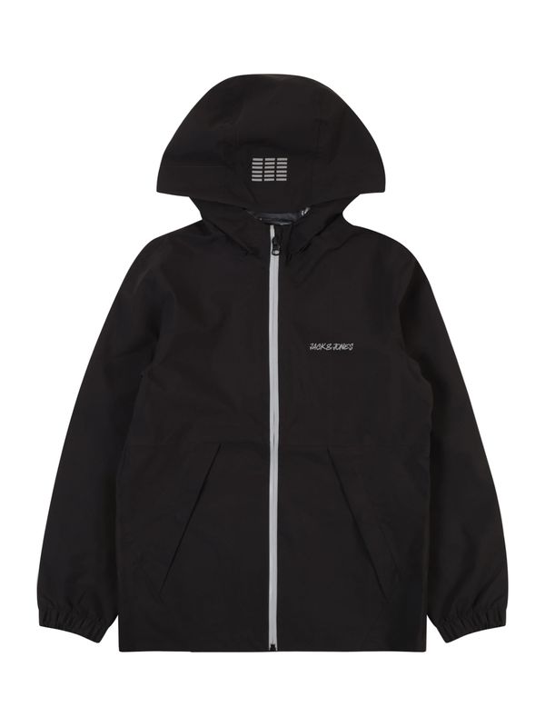 Jack & Jones Junior Jack & Jones Junior Prehodna jakna 'JJNEWDRY RAIN'  siva / črna