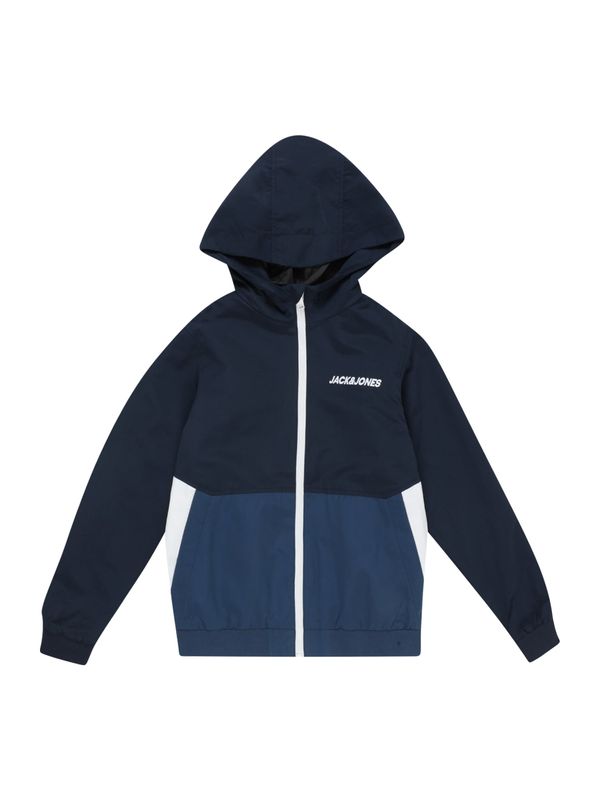 Jack & Jones Junior Jack & Jones Junior Prehodna jakna 'Rush'  mornarska / petrol / bela