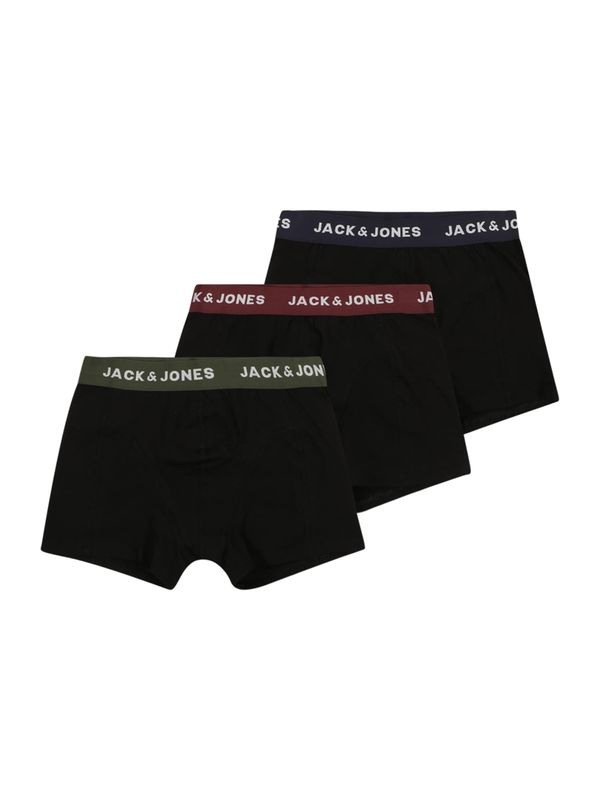 Jack & Jones Junior Jack & Jones Junior Spodnjice 'JACARON'  oliva / vinsko rdeča / črna / bela