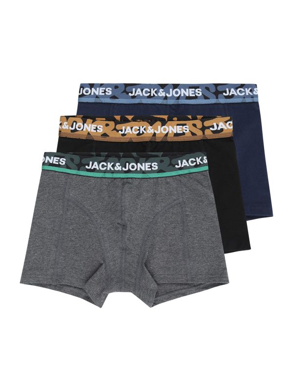 Jack & Jones Junior Jack & Jones Junior Spodnjice  mornarska / pegasto siva / črna / bela