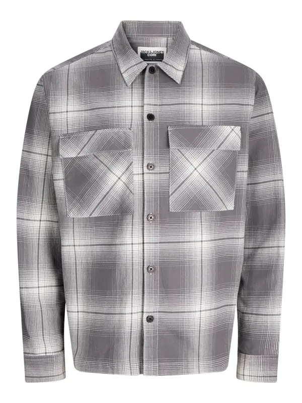Jack & Jones Junior Jack & Jones Junior Srajca 'Charlie Check'  siva / svetlo siva / bela