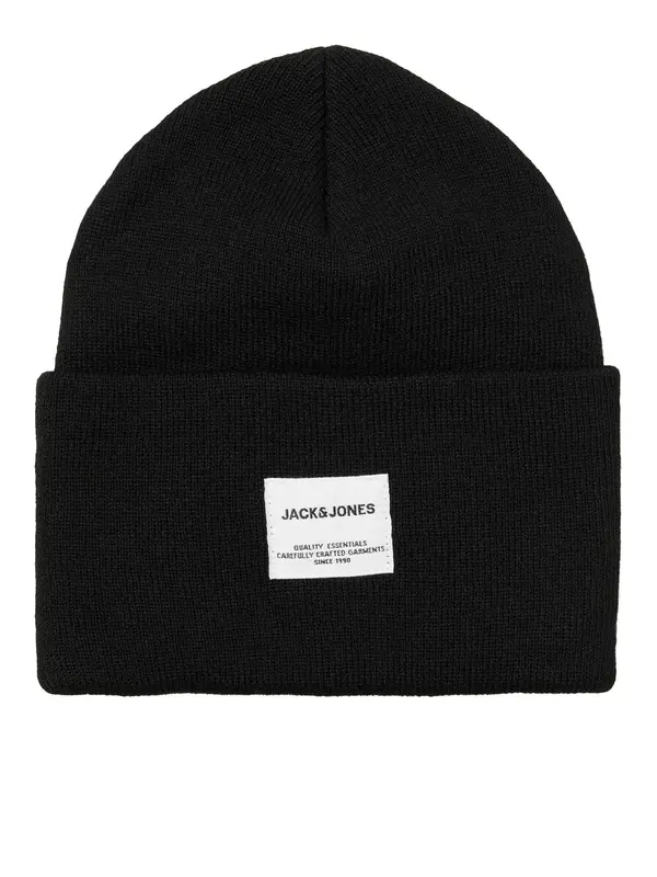 JACK & JONES JACK & JONES Kape 'Long Knit'  črna / bela