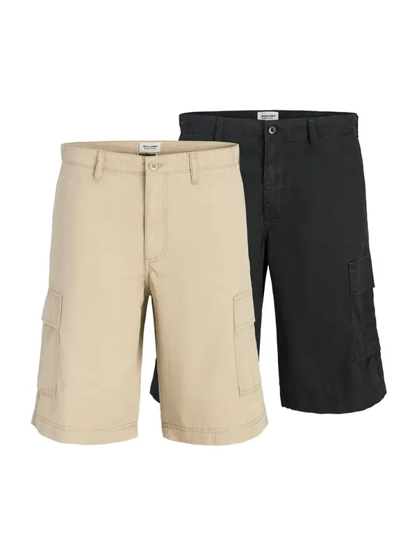 JACK & JONES JACK & JONES Kargo hlače 'JPSTCOLE MATTY'  bež / črna