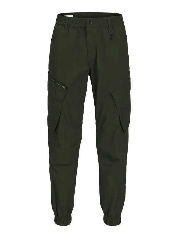 JACK & JONES JACK & JONES Kargo hlače 'JPSTKANE ELLIOT'  temno zelena