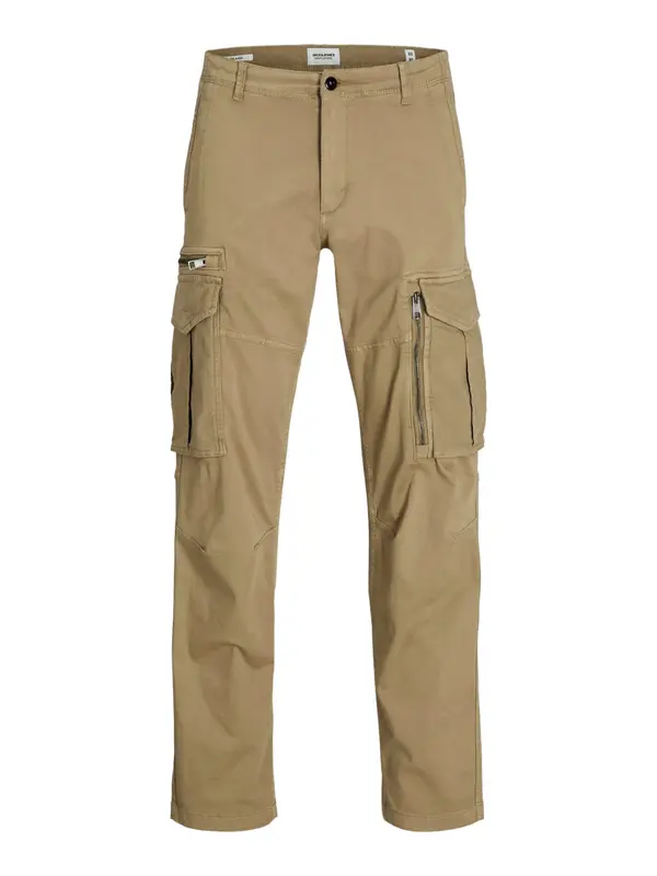 JACK & JONES JACK & JONES Kargo hlače 'JPSTKane JJCruise'  kamela / črna / bela