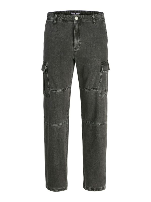 JACK & JONES JACK & JONES Kargo kavbojke 'JJIEDDIE JJWADE'  črn denim