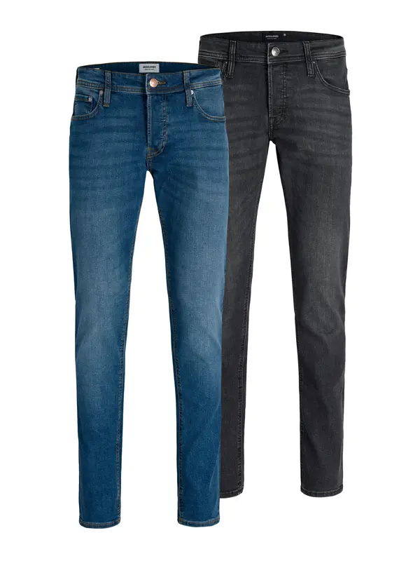 JACK & JONES JACK & JONES Kavbojke 'JJIGlenn'  moder denim / siv denim