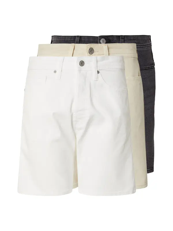 JACK & JONES JACK & JONES Kavbojke 'JJIRICK JJORIGINAL'  bež / črna / bela