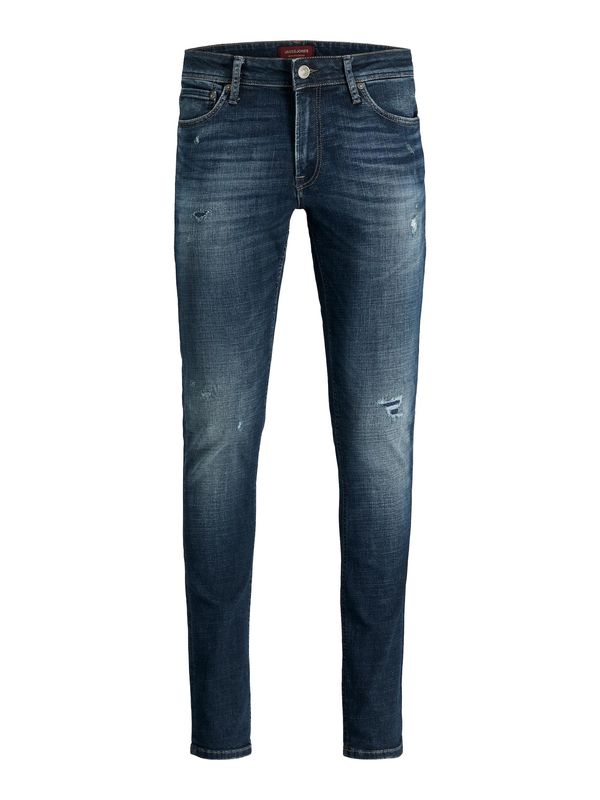 JACK & JONES JACK & JONES Kavbojke 'Liam'  moder denim / rjava