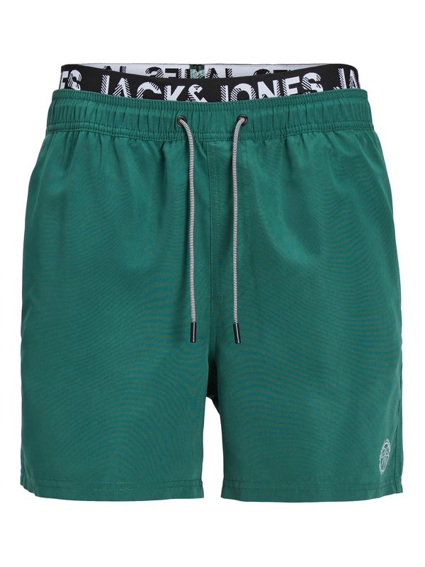 JACK & JONES JACK & JONES Kopalne hlače 'FIJI'  siva / temno zelena / črna