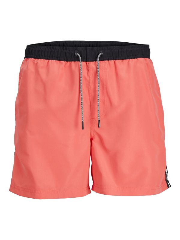 JACK & JONES JACK & JONES Kratke kopalne hlače 'FIJI'  korala / črna