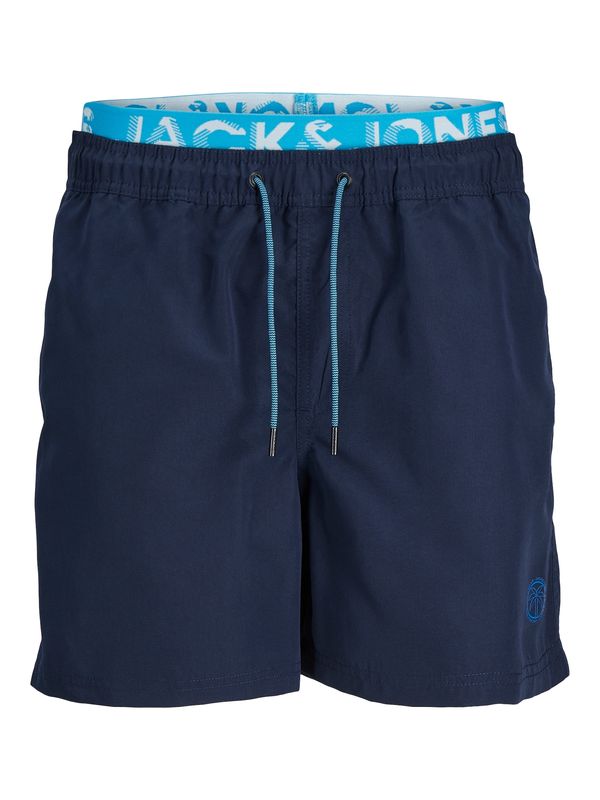 JACK & JONES JACK & JONES Kratke kopalne hlače 'FIJI'  mornarska / nebeško modra / bela