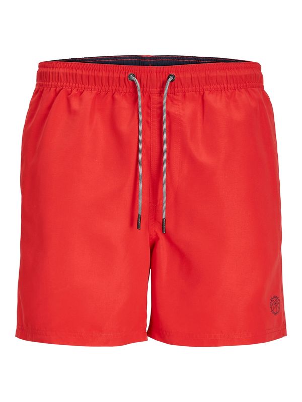 JACK & JONES JACK & JONES Kratke kopalne hlače 'FIJI'  živo rdeča / črna