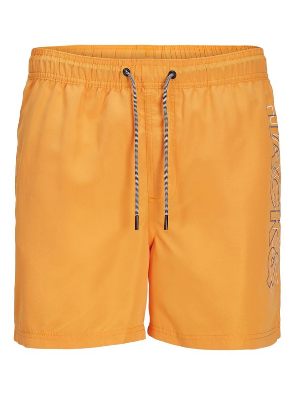 JACK & JONES JACK & JONES Kratke kopalne hlače 'JPSTFIJI'  temno modra / oranžna / mandarina / bela