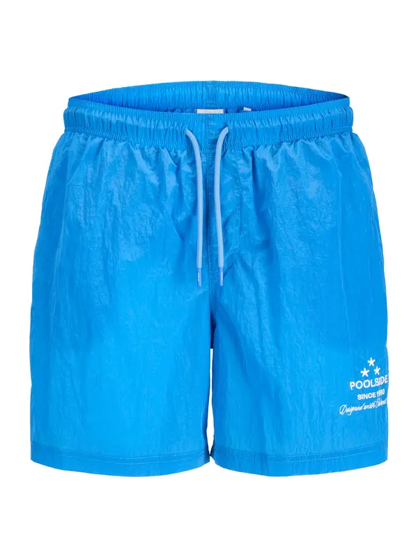 JACK & JONES JACK & JONES Kratke kopalne hlače 'JPSTKAUAI'  nebeško modra / bela