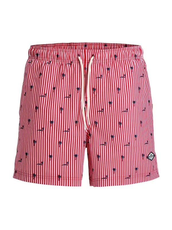 JACK & JONES JACK & JONES Kratke kopalne hlače 'JPSTMaui Breeze'  modra / rdeča / bela