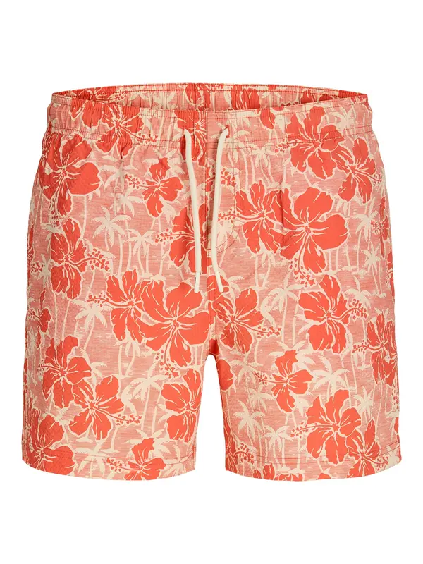 JACK & JONES JACK & JONES Kratke kopalne hlače 'JPSTMAUI FLOWER'  kremna / jastog
