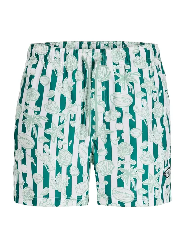 JACK & JONES JACK & JONES Kratke kopalne hlače 'JPSTMaui'  meta / pastelno zelena / bela