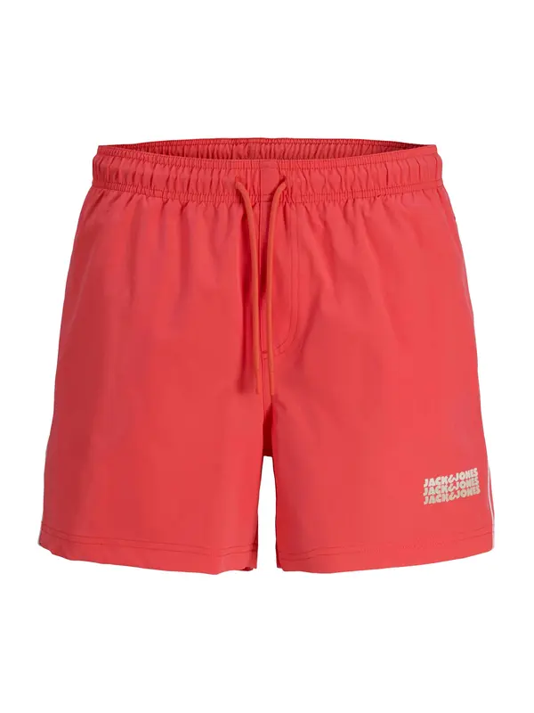 JACK & JONES JACK & JONES Kratke kopalne hlače 'JPSTMAUI SUNRISE'  bež / korala