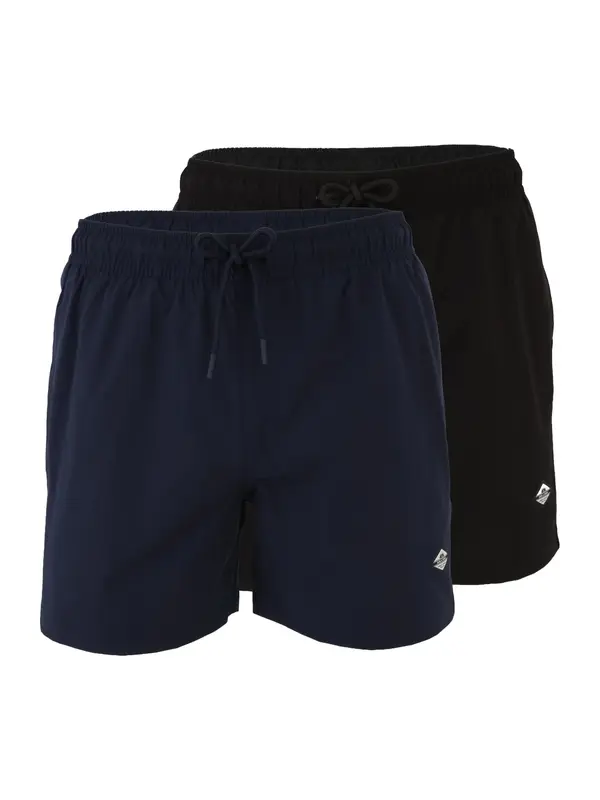 JACK & JONES JACK & JONES Kratke kopalne hlače 'JPSTMAUI TROPIC'  mornarska / črna