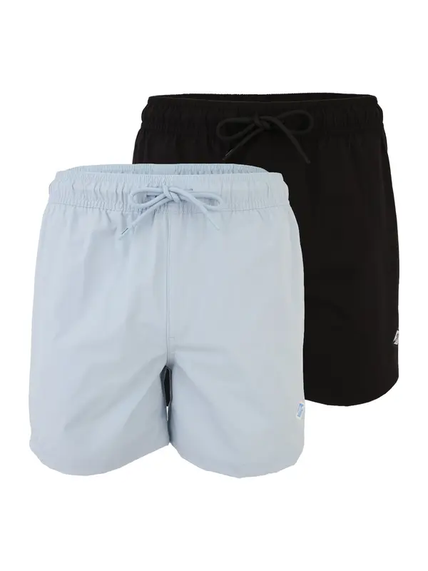 JACK & JONES JACK & JONES Kratke kopalne hlače 'JPSTMaui Tropic'  pastelno modra / črna