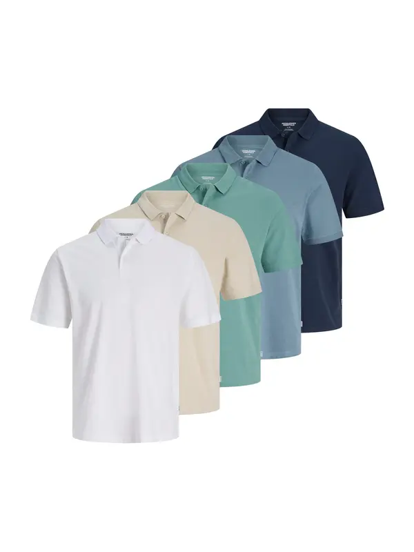 JACK & JONES JACK & JONES Majica  bež / modra / opal / pastelno zelena / bela