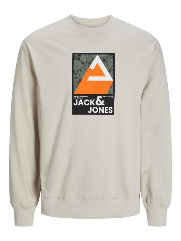 JACK & JONES JACK & JONES Majica  bež / oranžna / črna / bela