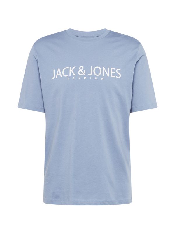 JACK & JONES JACK & JONES Majica 'Bla Jack'  svetlo modra / bela