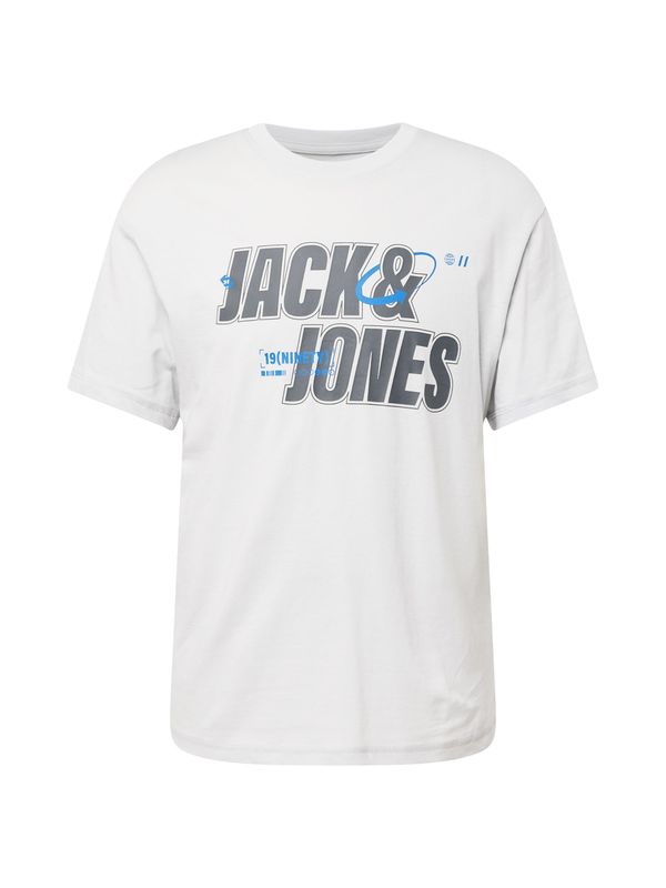 JACK & JONES JACK & JONES Majica 'BLACK'  modra / siva / svetlo siva / bela