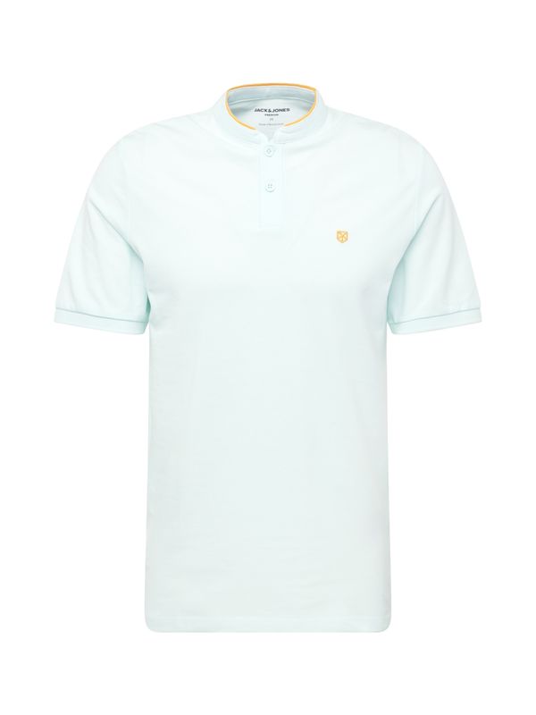 JACK & JONES JACK & JONES Majica 'BLASAINZ MAO'  pastelno modra / oranžna