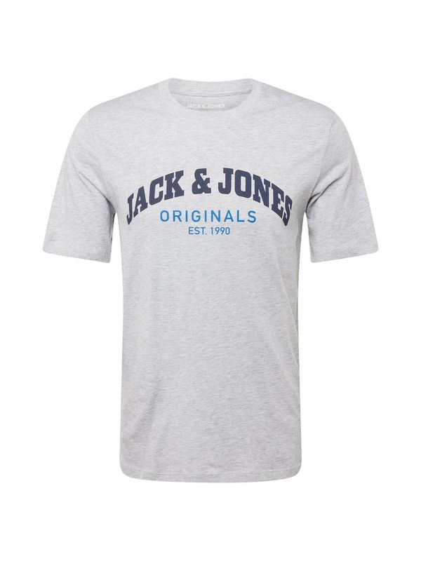 JACK & JONES JACK & JONES Majica 'BRAD'  modra / mornarska / pegasto siva