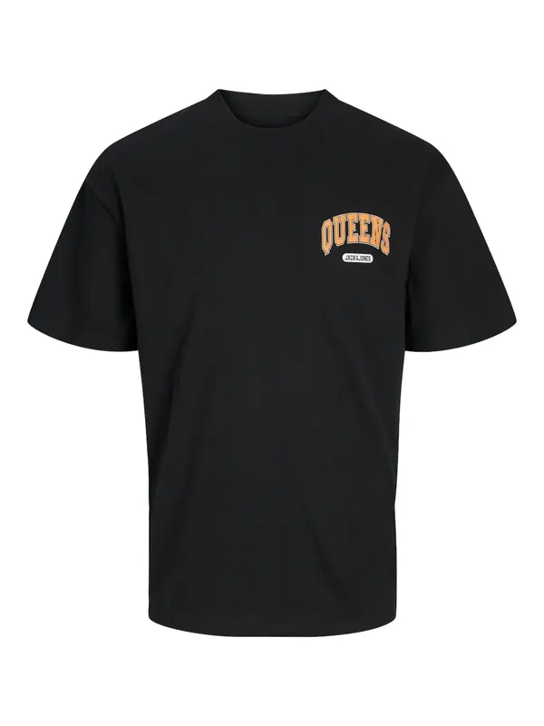 JACK & JONES JACK & JONES Majica 'Bradley'  oranžna / črna / bela